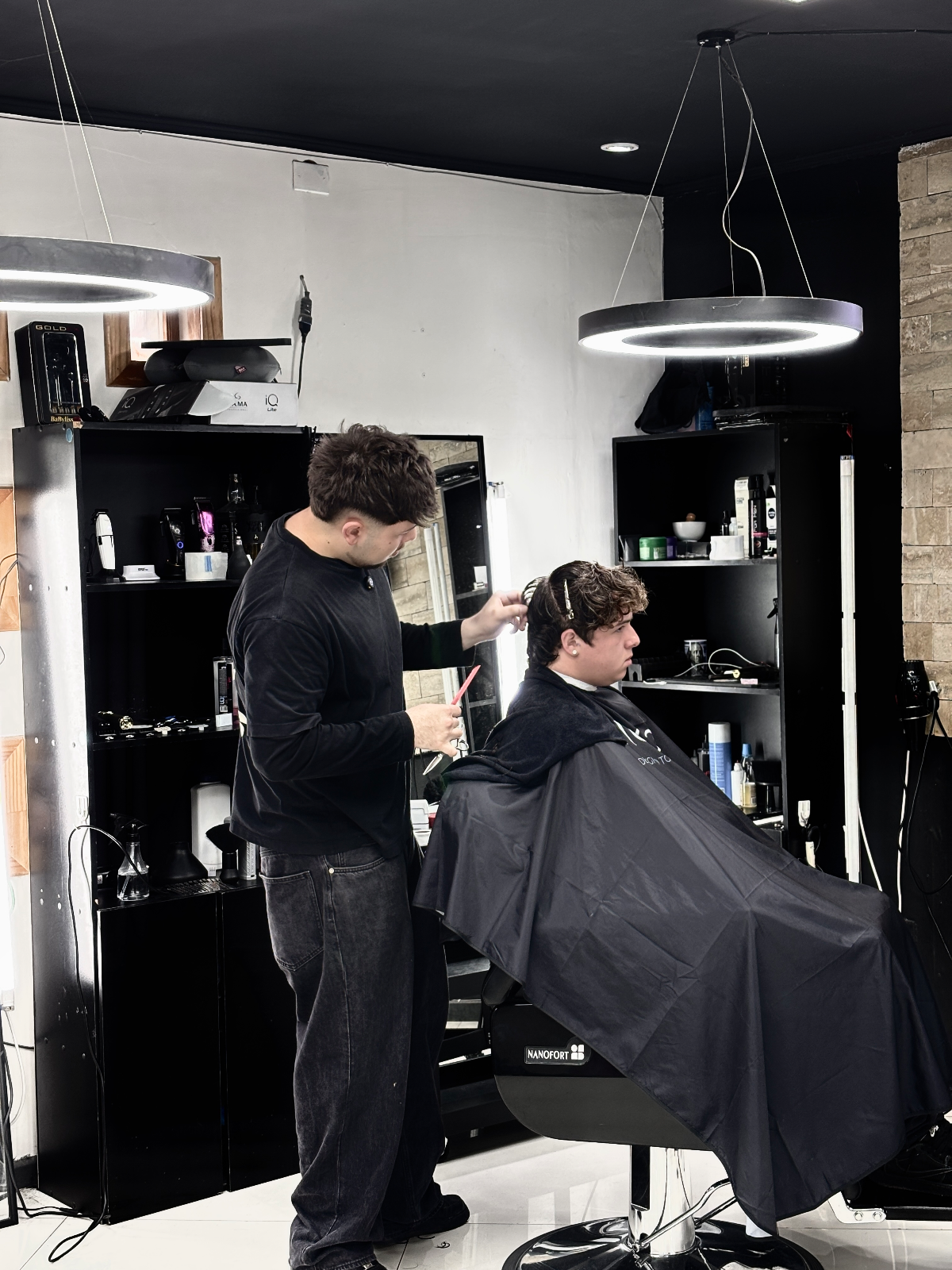Trabajo de corte en detalle