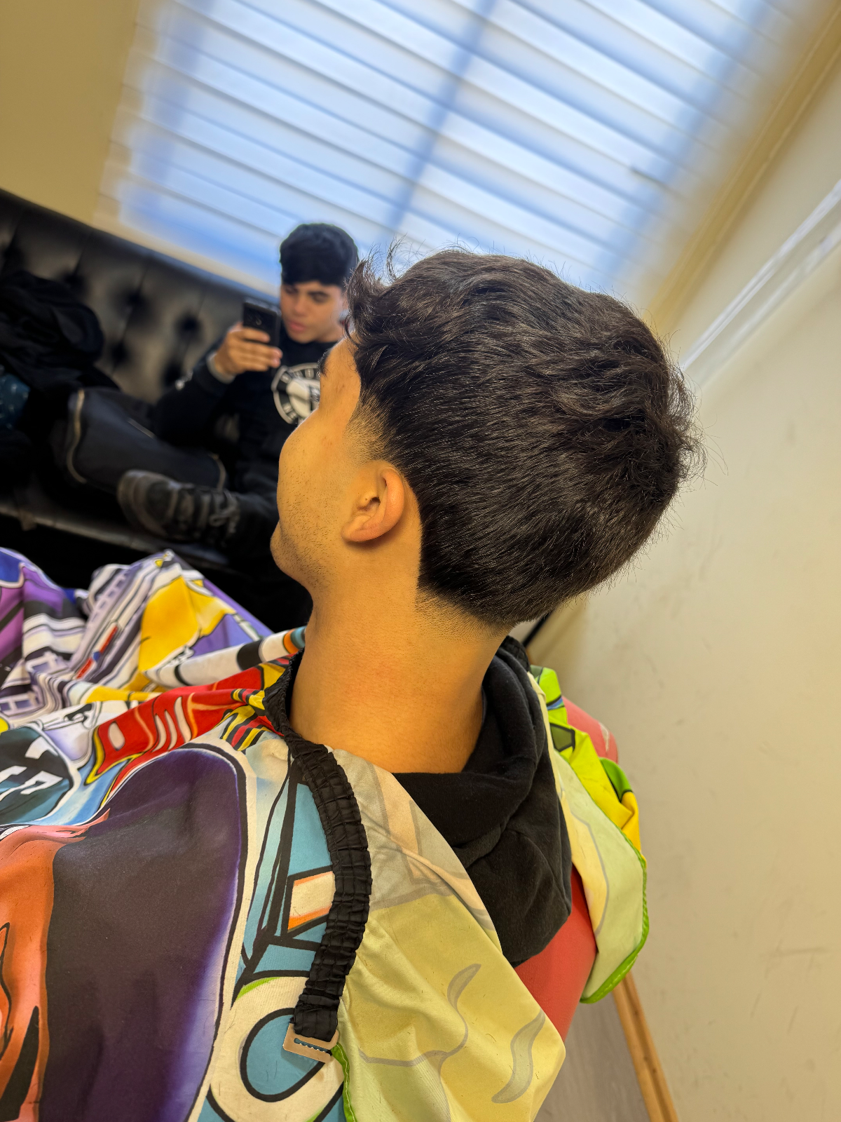 Detalle de un fade profesional
